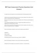 RBT Exam Assessment Practice Questions And Answers