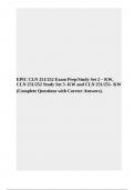 EPIC CLN 251/252 Exam Prep/Study Set 2 – KW, CLN 251/252 Study Set 3 -KW and CLN 251/251- KW (Complete Questions with Correct Answers). 