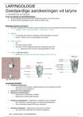 SAMENVATTING GOEDAARDIGE GEZWELLEN VAN DE LARYNX + SLAAPSTOORNISSEN