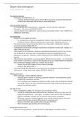 Direct Discrimination Notes - Equality Law