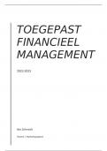 Samenvatting voor toegepast financieel management examen Juni