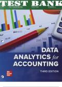 SOLUTIONS MANUAL and TEST BANK  for Data Analytics for Accounting, 3rd Edition by Vernon Richardson, Ryan Teeter and Katie Terrell | Complete Chapters 1-10   Excel Solutions