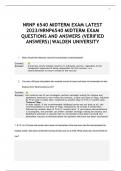 NRNP 6540 MIDTERM EXAM LATEST 2023/NRNP6540 MIDTERM EXAM QUESTIONS AND ANSWERS (VERIFIED ANSWERS)|WALDEN UNIVERSITY