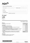  AQA A-LEVEL LAW PAPER 1[71621;JUNE 2022]