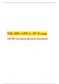 NR 509 APEA 3P Exam Week 8, NR 509 Advanced physical assessment, Chamberlain.