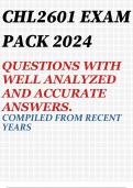 CHL2601 EXAM PACK 2024