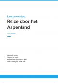 Boekverslag "Reize door het apenland" - J.A. Schasz