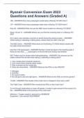 Ryanair Conversion Exam 2023 Questions and Answers (Graded A)