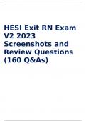  HESI Exit RN Exam V2 2023 Screenshots and Review Questions  (160 Q&As)