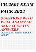 CIC2601 EXAM PACK 2024