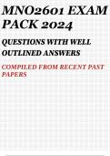 MNO2601 EXAM PACK 2024