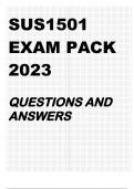 SUS1501 EXAM PACK 2023