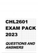 CHL2601 EXAM PACK 2023