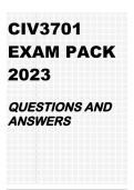 CIV3701 EXAM PACK 2023