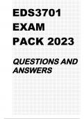 EDS3701 EXAM PACK 2023