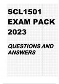 SCL1501 EXAM PACK 2023