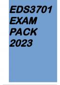 EDS3701 EXAM PACK 2023