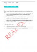 NRNP 6645 Week 6 Midterm Exam/NRNP 6645 Week 11 FINAL Exam