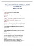 HESI A2 V2 QUESTIONS AND ANSWERS A&P, BIOLOGY AND CHEMISTRY