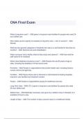 CNA Final Exam Questions & Answers 2023 ( A+ GRADED 100% VERIFIED)