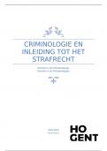 Samenvatting criminologie 2022-2023