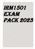 IRM1501 EXAM PACK 2023