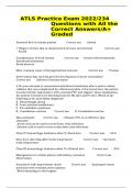 ATLS Practice Exam 2023 {234 Questions with All the Correct Answers} A+ Graded