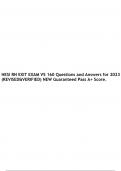 HESI RN EXIT EXAM V5 160 Questions and Answers for 2023 (REVISED&VERIFIED) NEW Guaranteed Pass A+ Score.