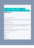 CBIS Exam 100% CORRECT  QUESTIONS AND ANSWERS 2023 CBIS Exam