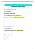 PMBOK 6 CAPM Practice Questions and Answers Graded A+