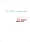 NRNP 6541 Week 11 Final Exam (4 Versions, 400 Q & A, Latest-2023/2024) / NRNP 6541N Week 11 Final Exam / NRNP6541 Week 11 Final Exam / NRNP-6541N Week 11 Final Exam: Walden University