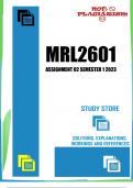MRL2601 Assignment 2 Semester 1 2023