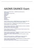 Exam (elaborations) DAANCE 