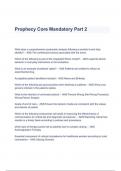 Prophecy Core Mandatory Part 2 Questions & Answers 2023 ( A+ GRADED 100% VERIFIED)