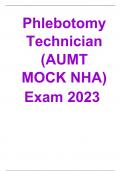 Phlebotomy Technician (AUMT MOCK NHA)