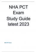 NHA PCT Exam Study Guide latest 2023.