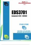 EDS3701 Assignment 4 2023 (889580)