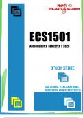 ECS1501 Assignment 2 (QUIZ) Semester 1 2023 (818680)