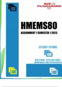 HMEMS80 Assignment 1 Semester 1 2023