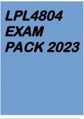 LPL4804 EXAM PACK 2023