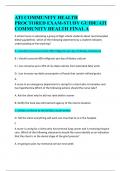 ATI COMMUNITY HEALTH PROCTORED EXAM-STUDY GUIDE/ATI COMMUNITY HEALTH FINAL A