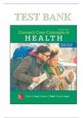 TEST BANK FOR CONNECT CORE CONCEPTS IN HEALTH, BRIEF, 16TH EDITION by PAUL INSEL, WALTON ROTH, ISBN10: 1260500659, ISBN13: 9781260500653