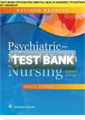 Test bank psychiatric mental health nursing 7th edition videbeck Complete