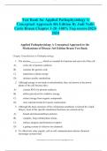  Test Bank for Applied Pathophysiology A Conceptual Approach 4th Edition By Judi Nath-Carie Braun Chapter 1-20 -100% Top scores-2023-2024