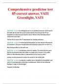 VATI Comprehensive predictor test  correct answer, VATI Greenlight, VATI