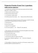 Primerica Practice Exam Test A questions with correct answers