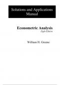 Econometric Analysis 8th Edition By William Greene (Solution Manual)