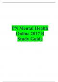 PN Mental Health Online 2017 B  Study Guide