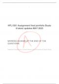  HFL1501 Assignment final portfolio Busie 6 latest updates MAY 2023