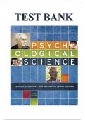 TEST BANK FOR PSYCHOLOGICAL SCIENCE, 5TH EDITION, MICHAEL GAZZANIGA, DIANE HALPERN, ISBN 978-0-393-93749-7, ISBN-10 0393937496, ISBN-13 9780393937497